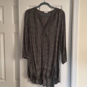 Gentle Fawn Long Sleeve Ruffle Mini Dress